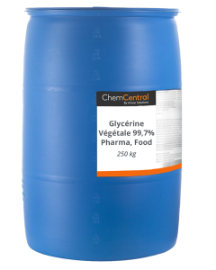 Glycérine Végétale 99,7% Pharma, Food  - fût 250 kg 